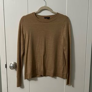 J. Crew Merino Wool Tan Sweater Sz M